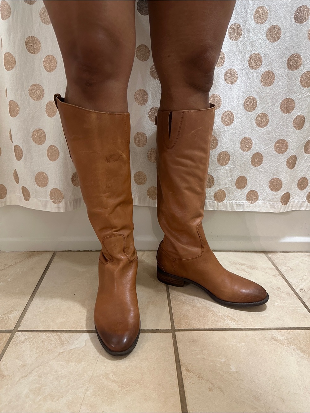 Tall Leather Riding Boots